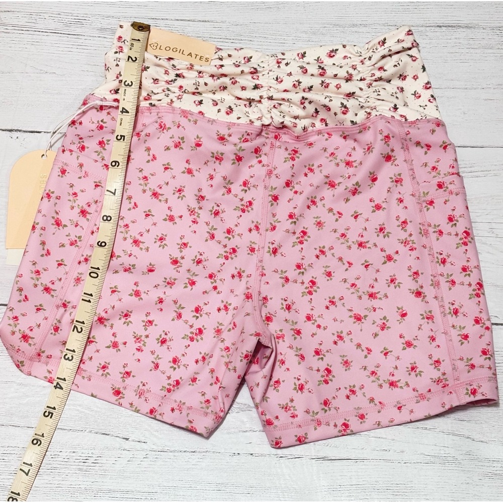 Ogilates Athletic Shorts Medium Pink Cottagecore Activewear Lounge Shorts NWT - Picture 5 of 7
